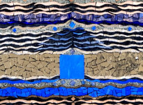Conversation between the Moon & the Sea 2024. (40 x 40 cm)