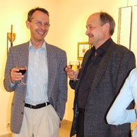 
Henri Wies (Luxembourg) and Guillaume Wies (Switzerland). Lawrence-Arnott Gallery, Marrakech, Private View
