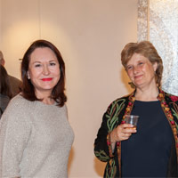 Isabelle Romic, Gallery proprietor with Maggie Tomkinson